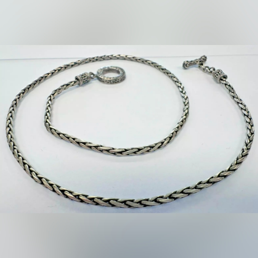 EFFY 18" Sterling Silver Snake Chain Toggle Necklace